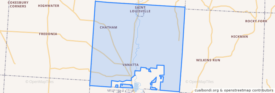 Mapa de ubicacion de Newton Township.