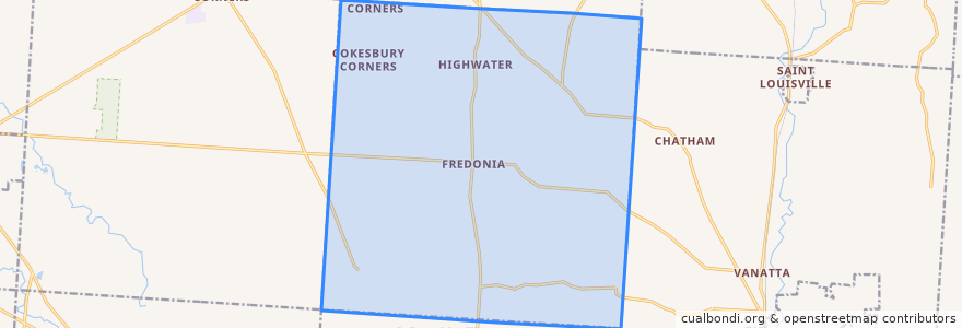 Mapa de ubicacion de McKean Township.