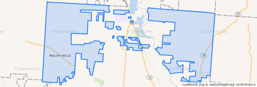Mapa de ubicacion de Newark Township.