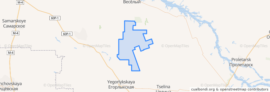 Mapa de ubicacion de Конзаводское сельское поселение.