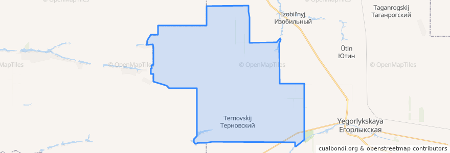 Mapa de ubicacion de Объединённое сельское поселение.