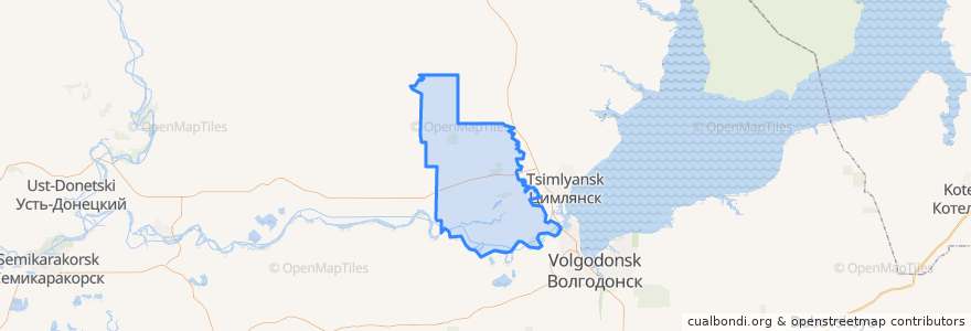 Mapa de ubicacion de Лозновское сельское поселение.