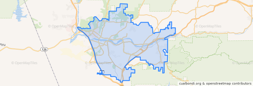 Mapa de ubicacion de Santa Clarita.