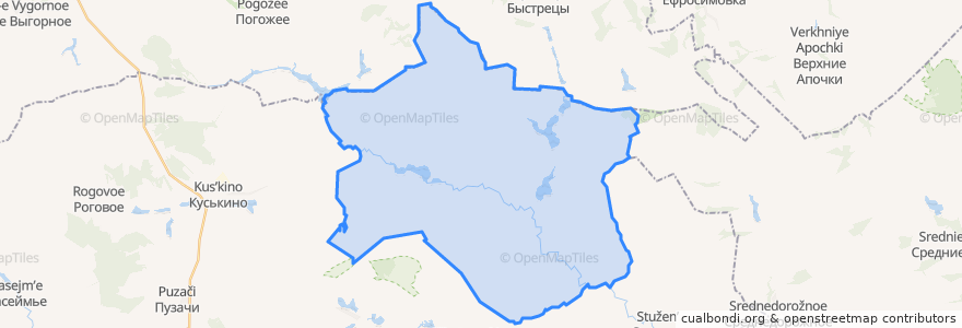 Mapa de ubicacion de Репецкий сельсовет.