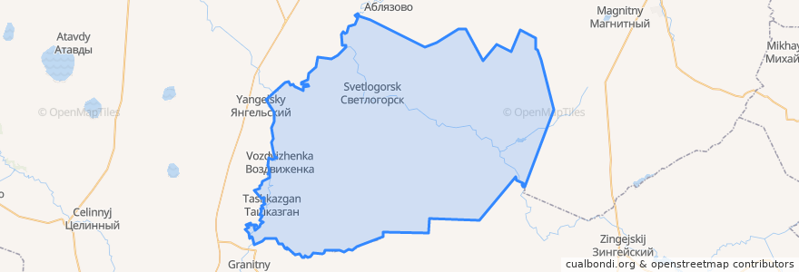 Mapa de ubicacion de Светлогорское сельское поселение.