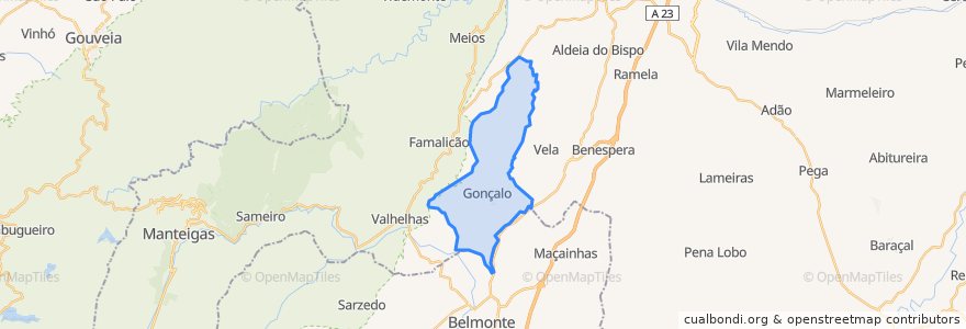 Mapa de ubicacion de Gonçalo.