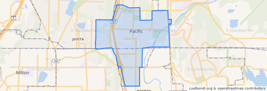Mapa de ubicacion de Pacific.