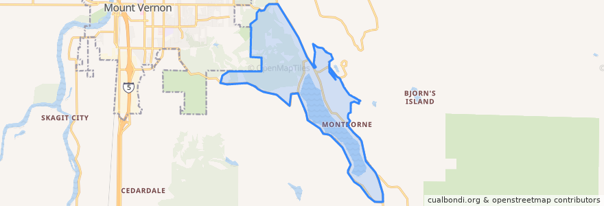 Mapa de ubicacion de Big Lake.