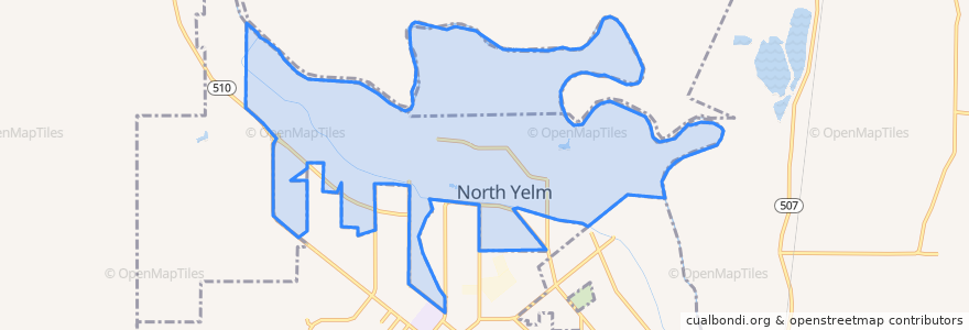 Mapa de ubicacion de North Yelm.