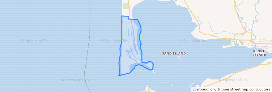 Mapa de ubicacion de Ocean Shores.