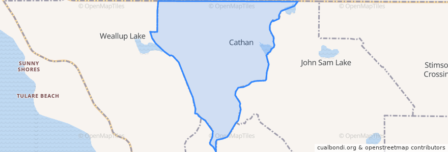 Mapa de ubicacion de Cathan.