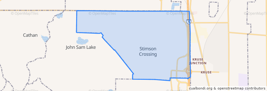 Mapa de ubicacion de Stimson Crossing.
