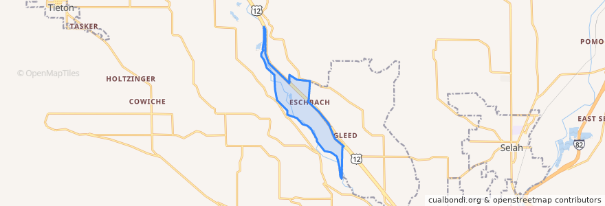 Mapa de ubicacion de Eschbach.
