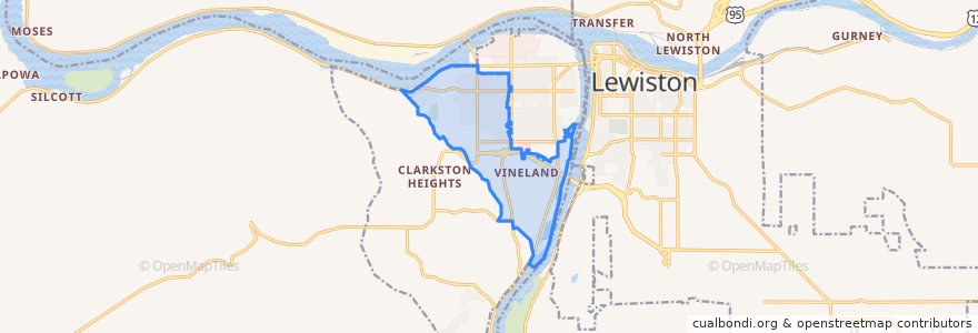 Mapa de ubicacion de West Clarkston-Highland.