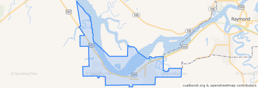Mapa de ubicacion de South Bend.