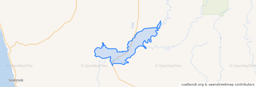 Mapa de ubicacion de Humptulips.