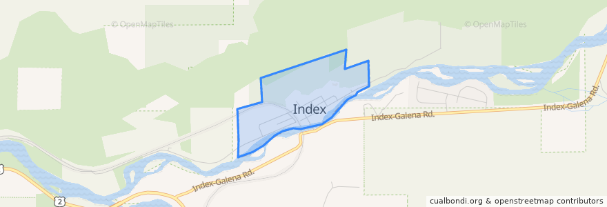 Mapa de ubicacion de Index.