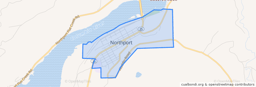 Mapa de ubicacion de Northport.