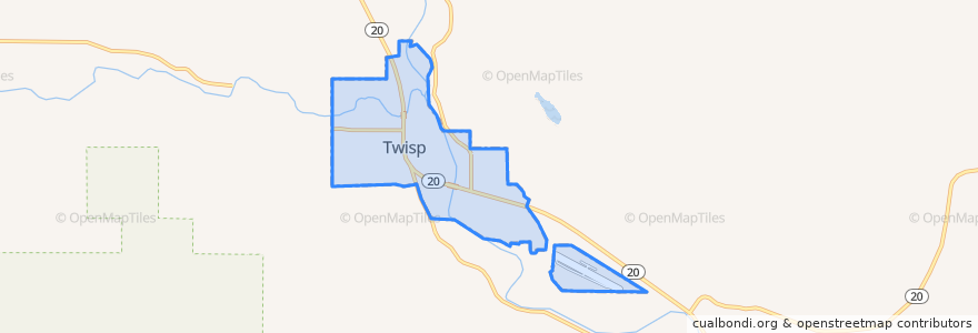 Mapa de ubicacion de Twisp.