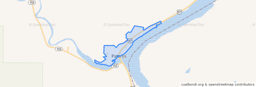 Mapa de ubicacion de Pateros.