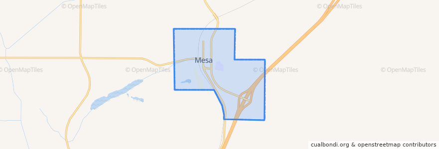 Mapa de ubicacion de Mesa.