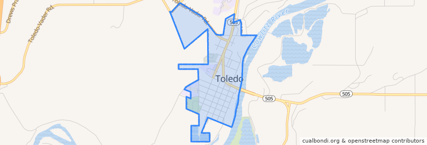 Mapa de ubicacion de Toledo.