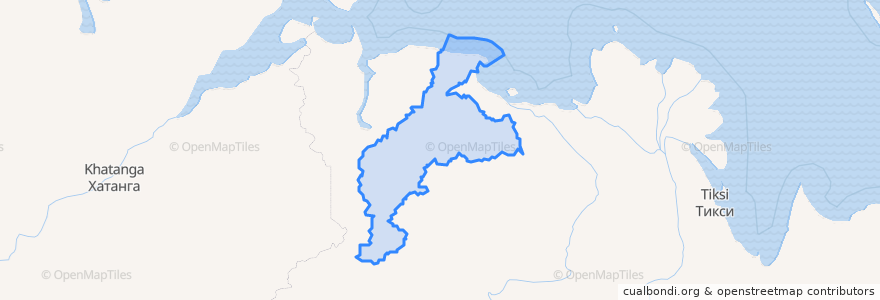 Mapa de ubicacion de Саскылахский национальный (эвенкийский) наслег.