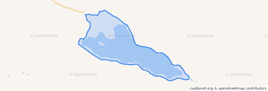 Mapa de ubicacion de Lake Cavanaugh.