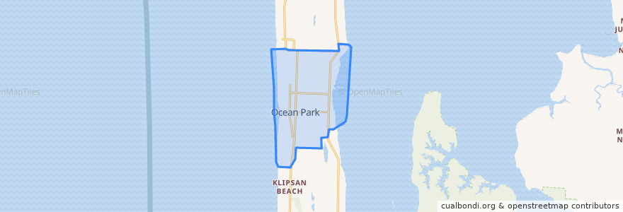 Mapa de ubicacion de Ocean Park.