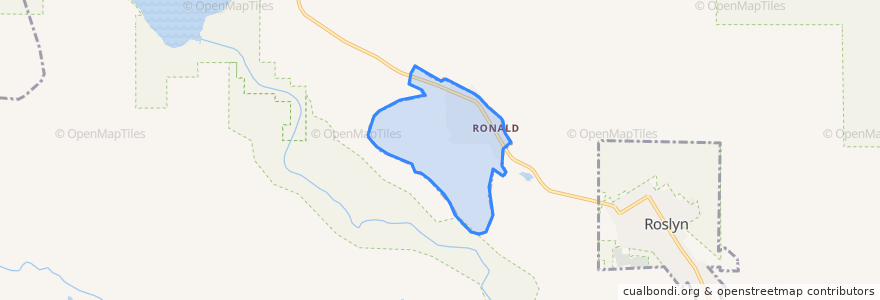 Mapa de ubicacion de Ronald.
