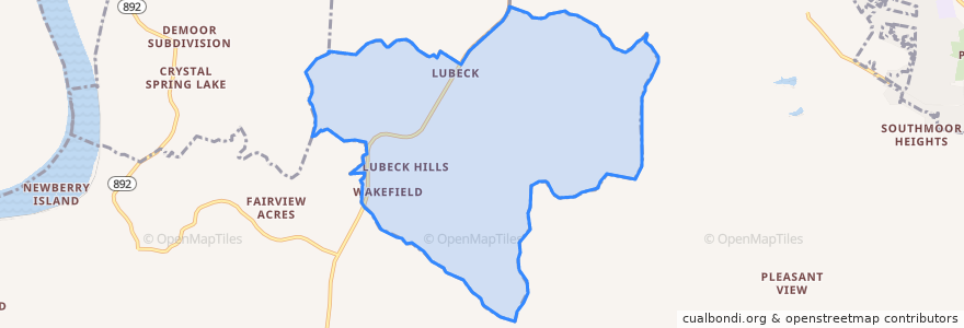Mapa de ubicacion de Lubeck.