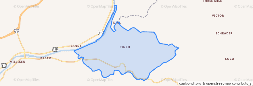 Mapa de ubicacion de Pinch.