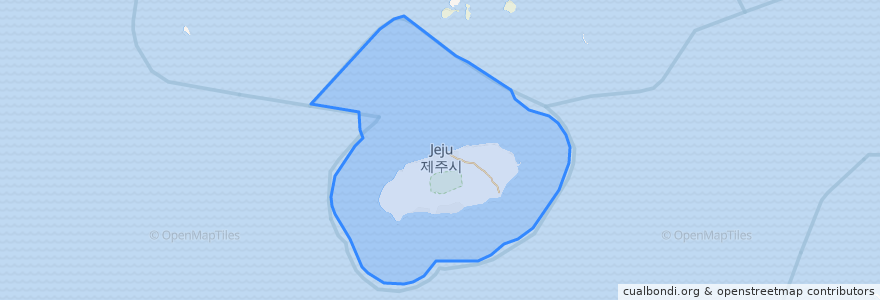 Mapa de ubicacion de Jeju-do.