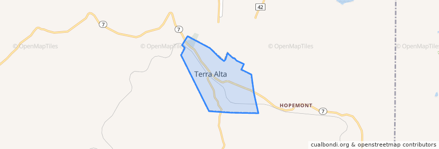Mapa de ubicacion de Terra Alta.