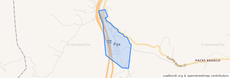Mapa de ubicacion de Pax.