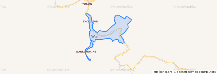 Mapa de ubicacion de War.