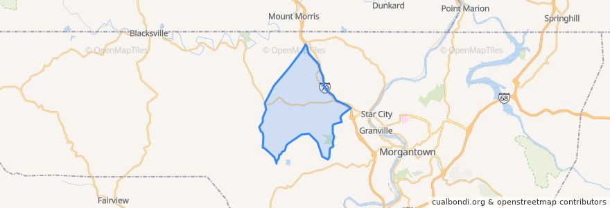 Mapa de ubicacion de Cassville.