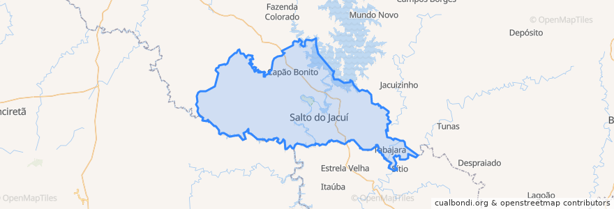 Mapa de ubicacion de Salto do Jacuí.