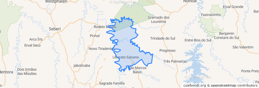 Mapa de ubicacion de Liberato Salzano.