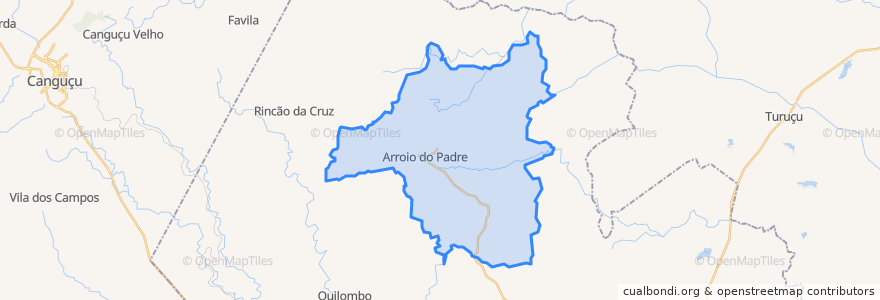 Mapa de ubicacion de Arroio do Padre.