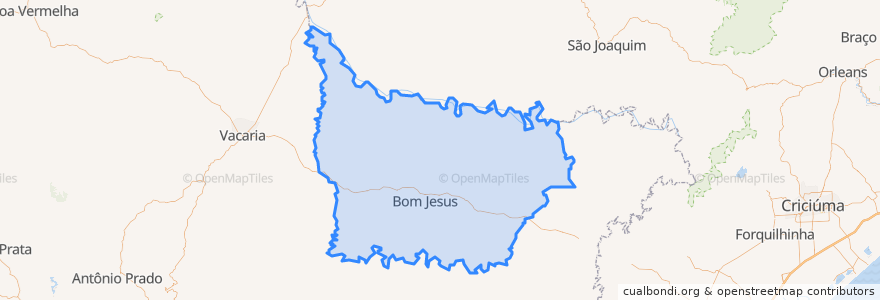 Mapa de ubicacion de Bom Jesus.