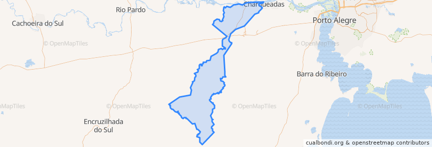 Mapa de ubicacion de São Jerônimo.