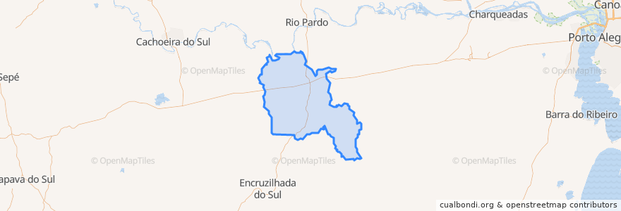 Mapa de ubicacion de Pantano Grande.