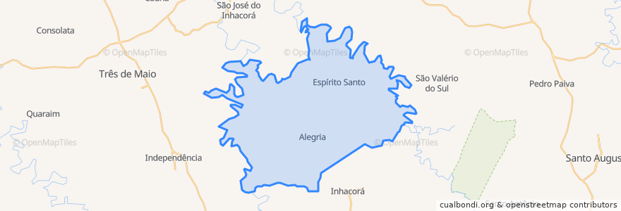 Mapa de ubicacion de Alegria.