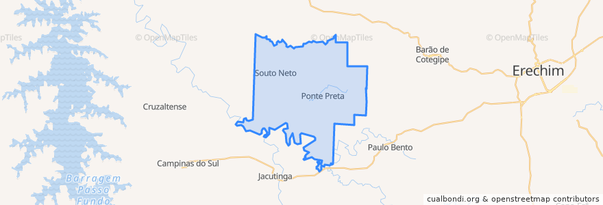 Mapa de ubicacion de Ponte Preta.