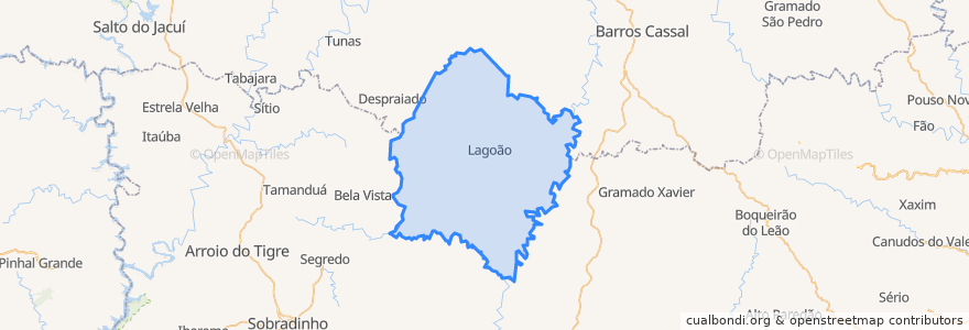 Mapa de ubicacion de Lagoão.