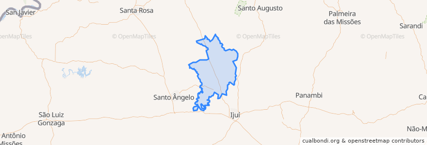 Mapa de ubicacion de Catuípe.