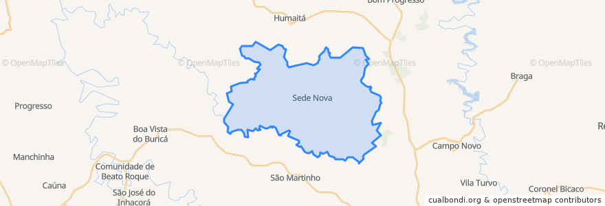 Mapa de ubicacion de Sede Nova.