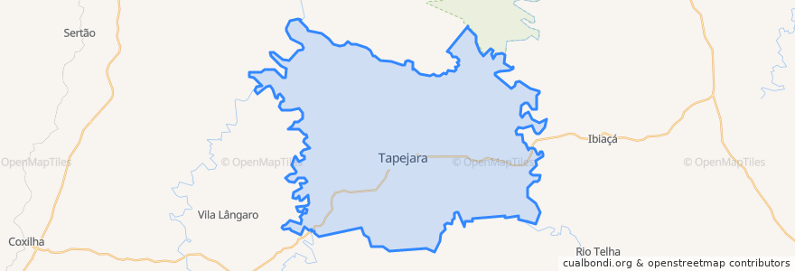 Mapa de ubicacion de Tapejara.