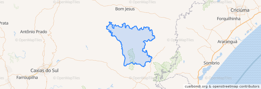 Mapa de ubicacion de Jaquirana.